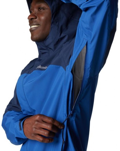 Columbia Wahkeena Falls Rain Jacket - Blue/Navy
