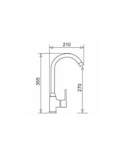 Sink ALAZIA 79x50 1B 1D gray concrete + FLESSI