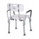 Shower chair with backrest and armrests