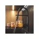 Sink SIROS 57x51.5 1B Black Ed.+ Faucet TRIGONO