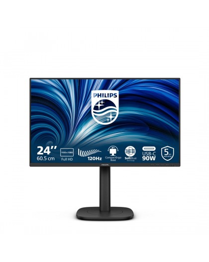 Philips 3000 series 24B2U3301/00 computer monitor 60.5 cm (23.8") 1920 x 1080 pixels Full HD LCD Black