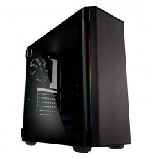 Kolink Refine RGB Mid Tower, Tempered Glass - black