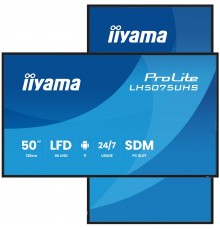 iiyama 50" 4K UHD Professional Digital Signage 24/7 display featuring Android OS, FailOver and Intel® SDM slot