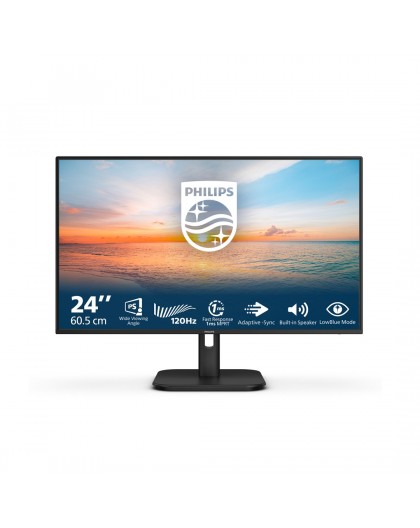 Philips 1000 series 24E1N1200A/00 LED display 60.5 cm (23.8") 1920 x 1080 pixels Full HD LCD Black