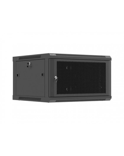 Wall-mount rack cabinet 19" 6U 600x600 black