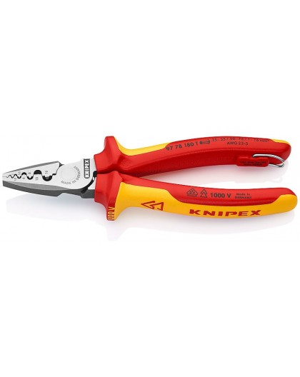 Knipex 97 78 180 T cable crimper Combination tool Red, Yellow