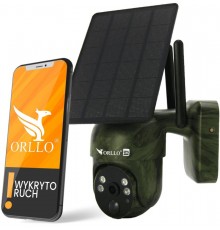 Orllo Wireless 4G LTE Rotating IP Camera with Solar Panel ORLLO TZ1 MORO
