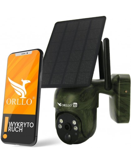 Orllo Wireless 4G LTE Rotating IP Camera with Solar Panel ORLLO TZ1 MORO