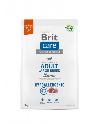 BRIT Care Hypoallergenic Adult Large Breed Lamb - dry dog food - 3 kg