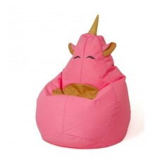 Unicorn pink XL 130 x 90 cm Sako bag pouffe