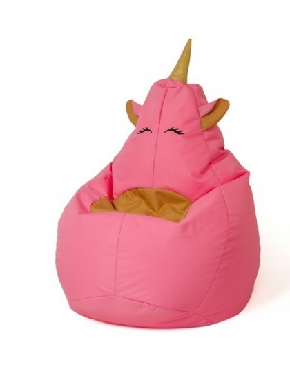 Unicorn pink XL 130 x 90 cm Sako bag pouffe