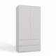 Topeshop SZAFA MALWA B bedroom wardrobe/closet 5 shelves 2 door(s) White