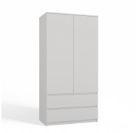 Topeshop SZAFA MALWA B bedroom wardrobe/closet 5 shelves 2 door(s) White