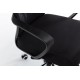 Topeshop FOTEL NIGEL CZERŃ office/computer chair Padded seat Mesh backrest