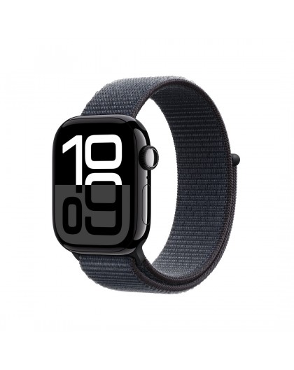 Apple Watch Series 10 GPS 42mm Jet Black Aluminium Case with Ink Sport Loop
