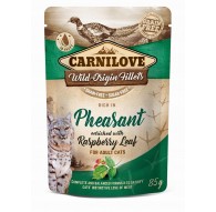 CARNILOVE CAT POUCH Wet cat food Pheasant, Raspberry Leaf 85 g