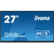 iiyama ProLite 27” Optical Bonded PCAP 10pt touchscreen monitor with IPS panel technology, edge-to-edge glass design, anti-finge