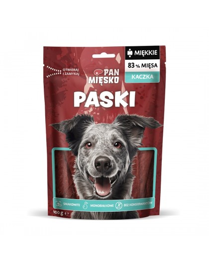 PAN MIĘSKO Stripes Duck - dog treat - 100g