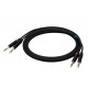 SSQ JSJS1 SS-1456 Cable 2x Jack Stereo - 2x Jack Stereo 1 m Black