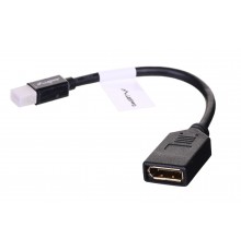 Lanberg AD-0003-BK DisplayPort cable 0.12 m Mini DisplayPort Black