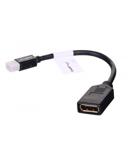 Lanberg AD-0003-BK DisplayPort cable 0.12 m Mini DisplayPort Black