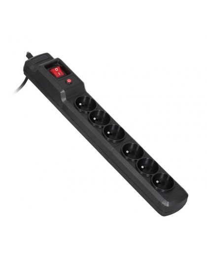 Activejet COMBO 6GN 5M black power strip with cord