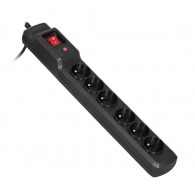 Activejet COMBO 6GN 5M black power strip with cord