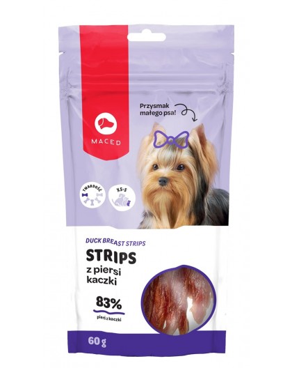 MACED Duck breast strips - Dog treat - 60g