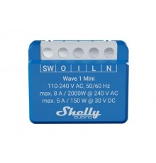 Shelly Qubino Wave 1 Mini LR Smart switch Z-Wave Blue