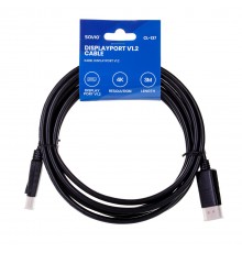 Savio CL-137 DisplayPort cable 3 m Black