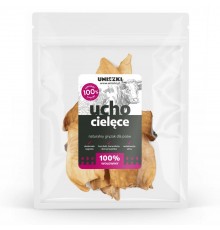 UNISZKI Calf ear - dog treat - 10 pieces