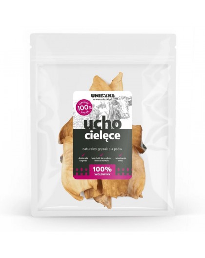 UNISZKI Calf ear - dog treat - 10 pieces