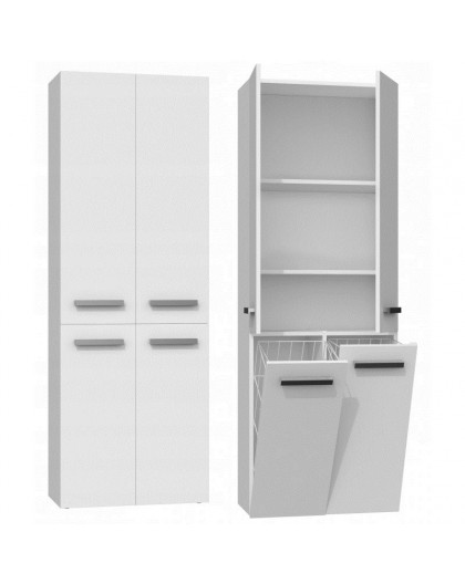Topeshop NEL 2K DD BIEL bathroom storage cabinet White