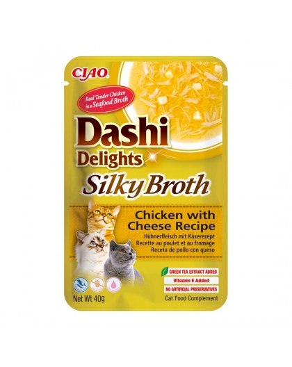 INABA CAT Dashi Delights Silky Broth Chicken with Cheese - treat for cats - 40g