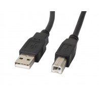 Lanberg CA-USBA-10CC-0050-BK USB cable USB 2.0 5 m USB B Black