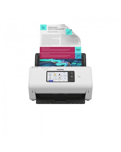 Brother ADS-4700W skanner ADF + paberitoitega skanner 600 x 600 DPI A4 must ja valge