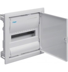 Flush Distr. Box w/ metal doors, 1 row, 12 mod., I