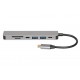 iBox IUH3SL4K interface hub USB Type-C 5000 Mbit/s Silver