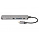iBox IUH3SL4K interface hub USB Type-C 5000 Mbit/s Silver