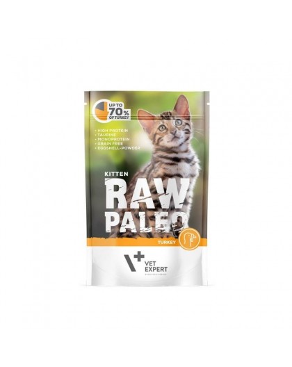 RAW PALEO Kitten Cat Turkey - wet food for kittens - 100 g