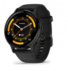 Garmin Venu 3 3.56 cm (1.4") AMOLED 45 mm Digital 454 x 454 pixels Touchscreen Black Wi-Fi GPS (satellite)