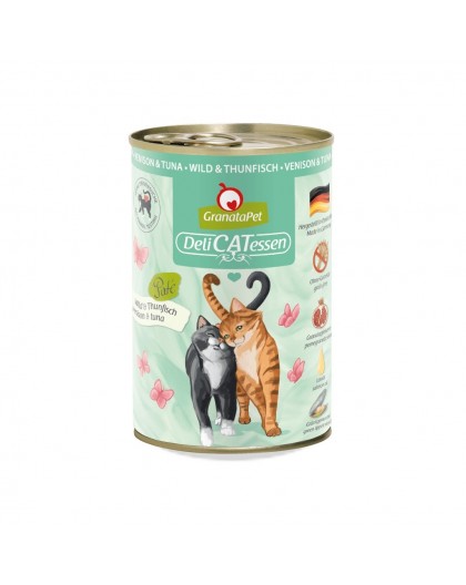 GRANATAPET DeliCATessen Venison and tuna - wet cat food - 400g