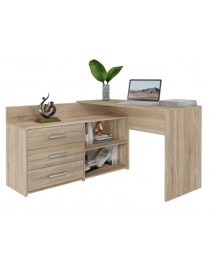 Topeshop DANY SONOMA KPL computer desk Oak colour