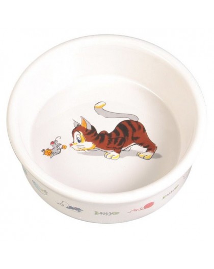 TRIXIE Porcelain Cat Bowl 0.2 l/11 cm