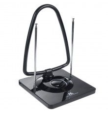 Maclean MCTV-963 High Gain Indoor Aerial Antenna Low Noise Digital Analog Freeview FM DVB Strongt 45dB DVB-T/T2 H.265 HEVC