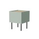 Cama Bedside table, 2 pcs. FELLINI 40x41x60 olive + oiled oak top