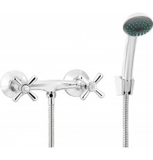 Wall-mounted shower faucet with shower set