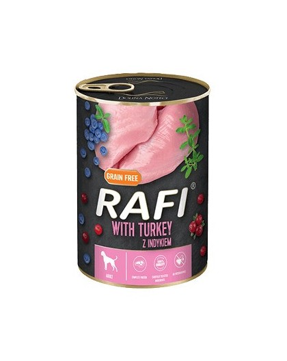 Dolina Noteci Rafi Dog wet food with turkey, blueberries and cranberries - 800g