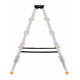 Krause Dopplo double-sided step ladder silver
