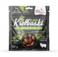 SYTA MICHA Super sausages with lamb and nettle - a treat for dogs - 100 g